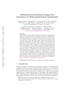 MM-Interleaved: Interleaved Image-Text Generative Modeling via
  Multi-modal Feature Synchronizer