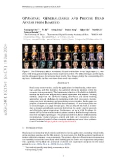 GPAvatar: Generalizable and Precise Head Avatar from Image(s)