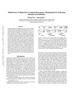 Multi-Source Collaborative Gradient Discrepancy Minimization for
  Federated Domain Generalization
