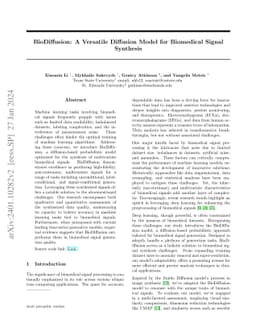 BioDiffusion: A Versatile Diffusion Model for Biomedical Signal
  Synthesis