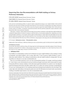 Improving One-class Recommendation with Multi-tasking on Various
  Preference Intensities