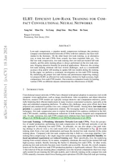 ELRT: Efficient Low-Rank Training for Compact Convolutional Neural
  Networks