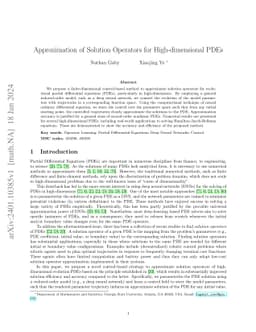 Approximation of Solution Operators for High-dimensional PDEs