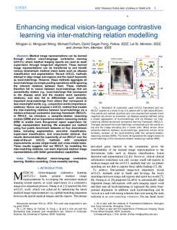 Enhancing medical vision-language contrastive learning via inter-matching relation modelling
