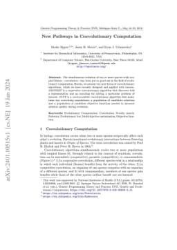 New Pathways in Coevolutionary Computation