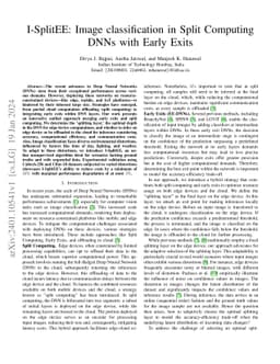 I-SplitEE: Image classification in Split Computing DNNs with Early Exits