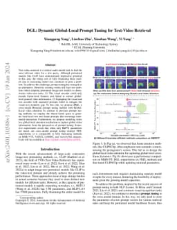 DGL: Dynamic Global-Local Prompt Tuning for Text-Video Retrieval