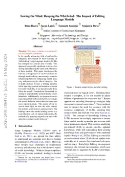 Sowing the Wind, Reaping the Whirlwind: The Impact of Editing Language
  Models