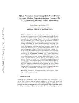 Q&A Prompts: Discovering Rich Visual Clues through Mining
  Question-Answer Prompts for VQA requiring Diverse World Knowledge