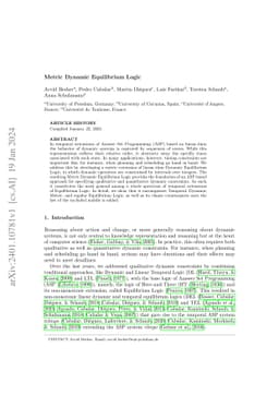 Metric Dynamic Equilibrium Logic