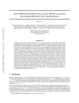 Exploring scalable medical image encoders beyond text supervision