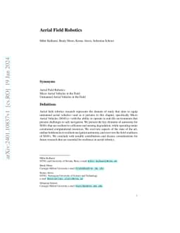 Aerial Field Robotics