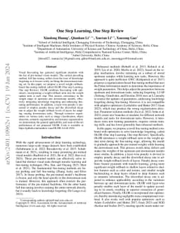 One Step Learning, One Step Review