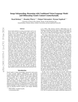Image Safeguarding: Reasoning with Conditional Vision Language Model and
  Obfuscating Unsafe Content Counterfactually