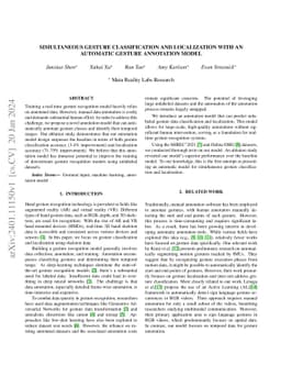Simultaneous Gesture Classification and Localization with an Automatic
  Gesture Annotation Model