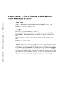 A comprehensive review of Quantum Machine Learning: from NISQ to Fault
  Tolerance