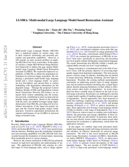LLMRA: Multi-modal Large Language Model based Restoration Assistant