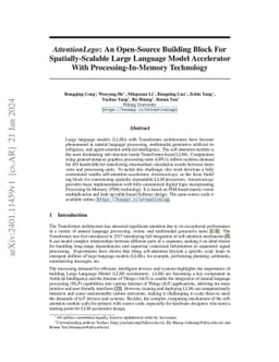AttentionLego: An Open-Source Building Block For Spatially-Scalable
  Large Language Model Accelerator With Processing-In-Memory Technology