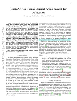 CaBuAr: California Burned Areas dataset for delineation
