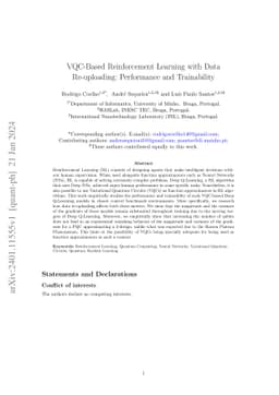 VQC-Based Reinforcement Learning with Data Re-uploading: Performance and
  Trainability