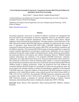 A Novel Decision Ensemble Framework: Customized Attention-BiLSTM and
  XGBoost for Speculative Stock Price Forecasting
