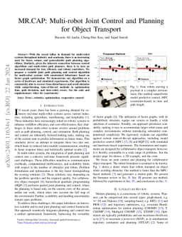 MR.CAP: Multi-Robot Joint Control and Planning for Object Transport