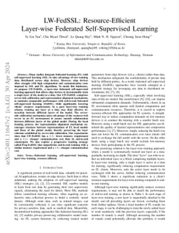 LW-FedSSL: Resource-efficient Layer-wise Federated Self-supervised Learning
