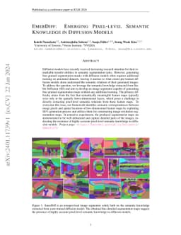 EmerDiff: Emerging Pixel-level Semantic Knowledge in Diffusion Models