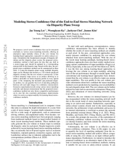 Modeling Stereo-Confidence Out of the End-to-End Stereo-Matching Network
  via Disparity Plane Sweep