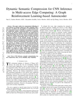 Dynamic Semantic Compression for CNN Inference in Multi-access Edge
  Computing: A Graph Reinforcement Learning-based Autoencoder
