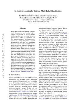 In-Context Learning for Extreme Multi-Label Classification