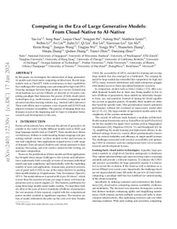 Computing in the Era of Large Generative Models: From Cloud-Native to
  AI-Native