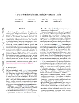 Large-scale Reinforcement Learning for Diffusion Models