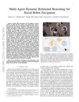 Multi-Agent Dynamic Relational Reasoning for Social Robot Navigation