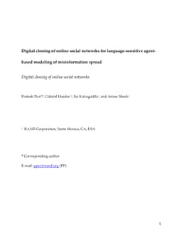 Digital cloning of online social networks for language-sensitive
  agent-based modeling of misinformation spread