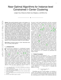 Near-Optimal Algorithms for Constrained k-Center Clustering with Instance-level Background Knowledge