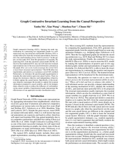 Graph Contrastive Invariant Learning from the Causal Perspective