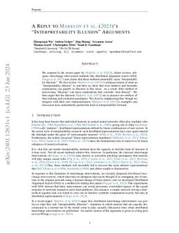 A Reply to Makelov et al. (2023)'s "Interpretability Illusion" Arguments