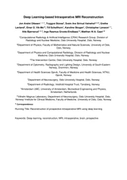 Deep Learning-based Intraoperative MRI Reconstruction