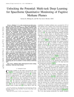 Unlocking the Potential: Multi-task Deep Learning for Spaceborne
  Quantitative Monitoring of Fugitive Methane Plumes