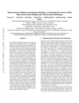 Data-Centric Evolution in Autonomous Driving: A Comprehensive Survey of
  Big Data System, Data Mining, and Closed-Loop Technologies