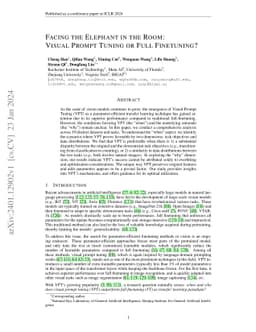 Facing the Elephant in the Room: Visual Prompt Tuning or Full
  Finetuning?