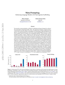 Meta-Prompting: Enhancing Language Models with Task-Agnostic Scaffolding