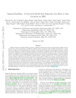 SegmentAnyBone: A Universal Model that Segments Any Bone at Any Location
  on MRI