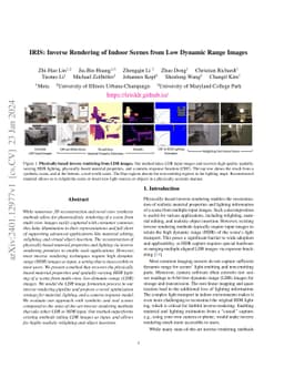 IRIS: Inverse Rendering of Indoor Scenes from Low Dynamic Range Images