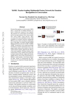 TelME: Teacher-leading Multimodal Fusion Network for Emotion Recognition
  in Conversation