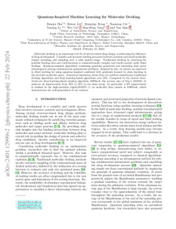 Quantum-Inspired Machine Learning for Molecular Docking