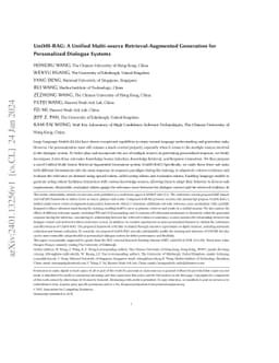 UniMS-RAG: A Unified Multi-source Retrieval-Augmented Generation for
  Personalized Dialogue Systems