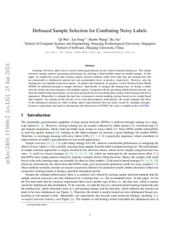 Understanding and Mitigating the Bias in Sample Selection for Learning with Noisy Labels