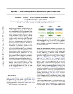 SpeechGPT-Gen: Scaling Chain-of-Information Speech Generation